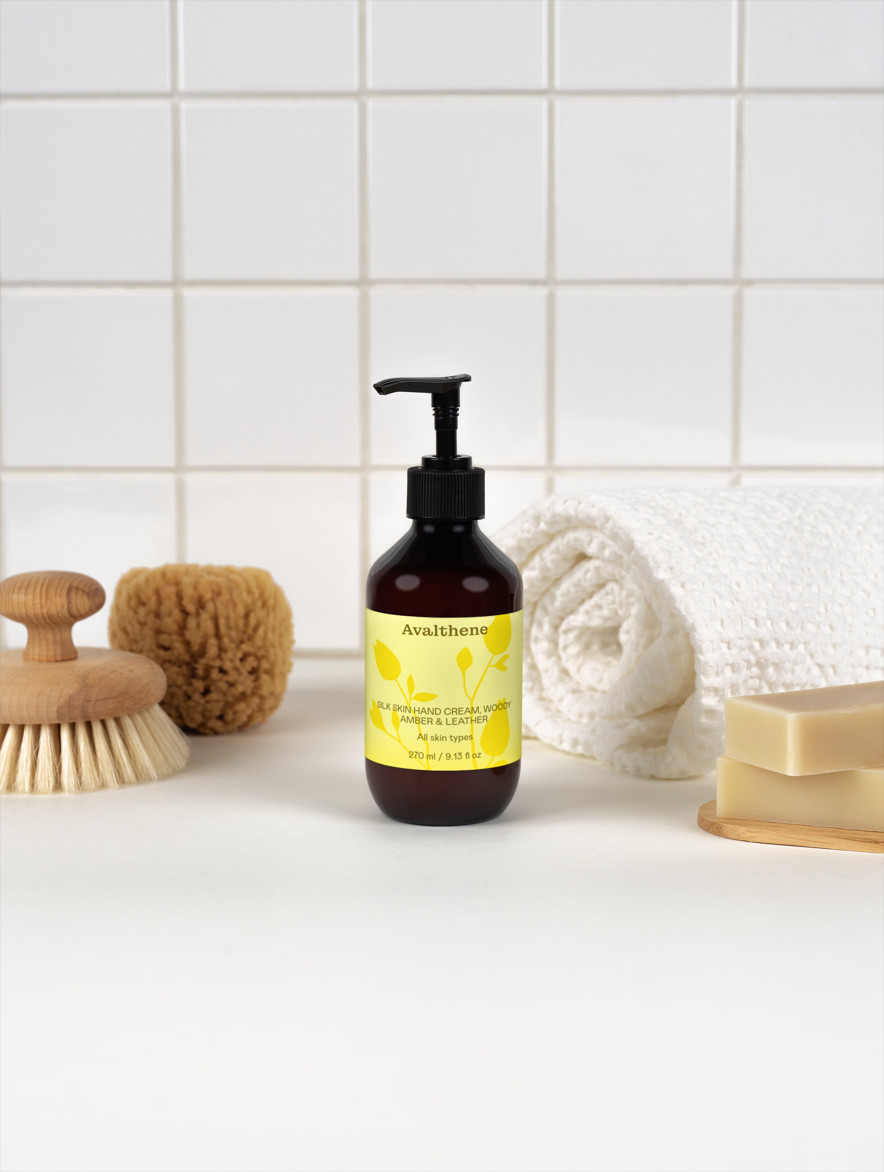 Silk Skin Hand Cream, Woody Amber & Leather